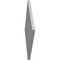 Ekena Millwork Diamond Surface Mount PVC Gable Vent: Functional, w/ 3-1/2"W x 1"P Standard Frame, 26"W x 26"H GVPDI26X2601SF - alternate 3